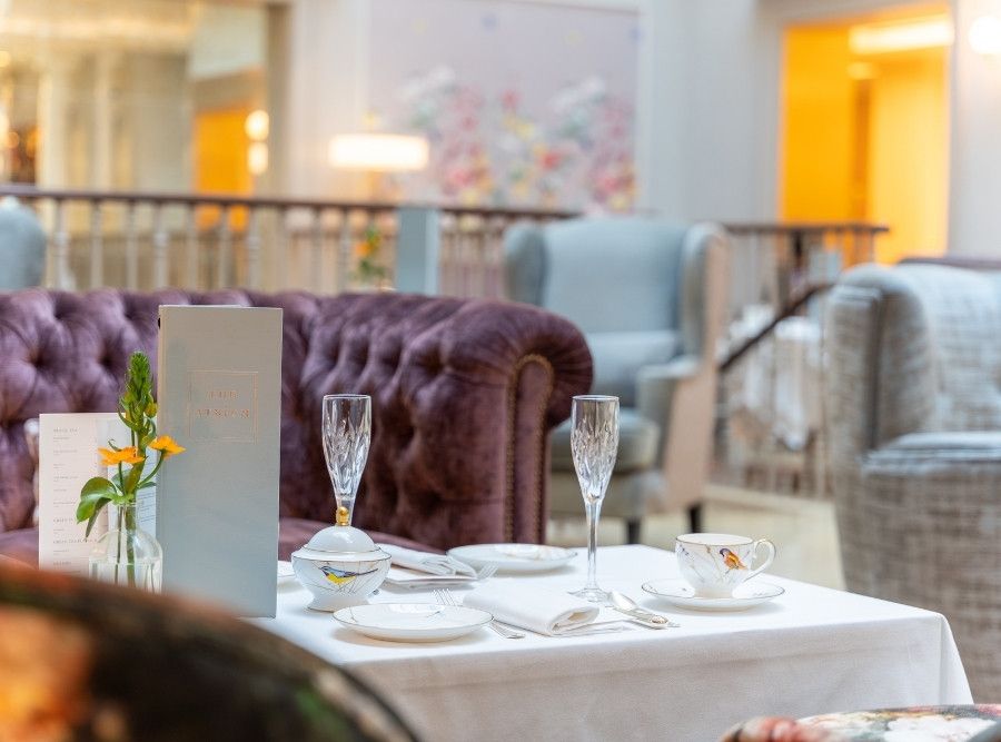 Signature Afternoon Tea Setup at The Atrium Lounge