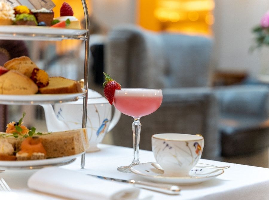 Afternoon Tea Setup at The Atrium Lounge