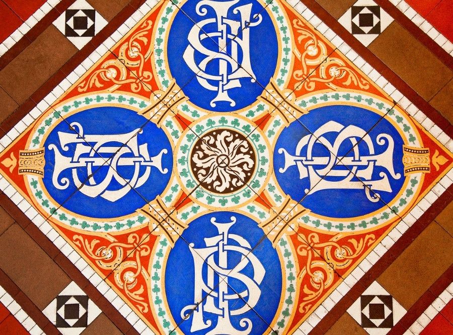 Tile Detail at The Banking Hall Private Entrance