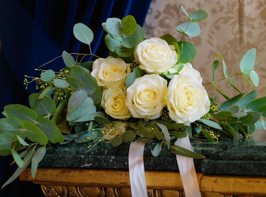 Wedding Flowers in The Banking Hall