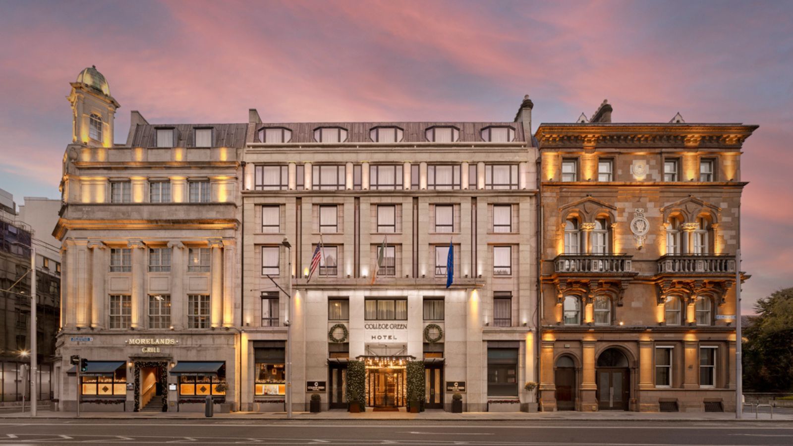  Festive Exterior at The College Green Hotel Dublin